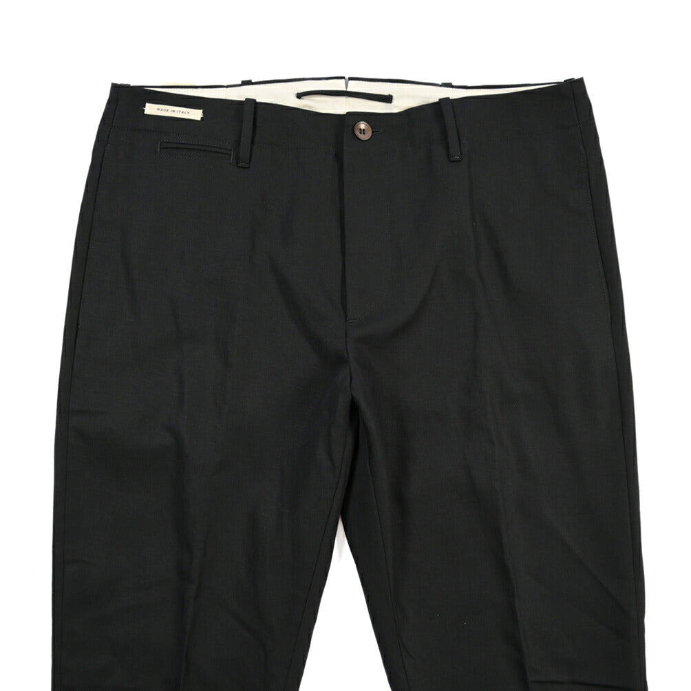 SUMMER SALE｜YCHAI “ROBUSTO” リネン混コットン ノータックパンツ / TAPERED FIT