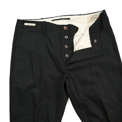 SUMMER SALE｜YCHAI “ROBUSTO” リネン混コットン ノータックパンツ / TAPERED FIT