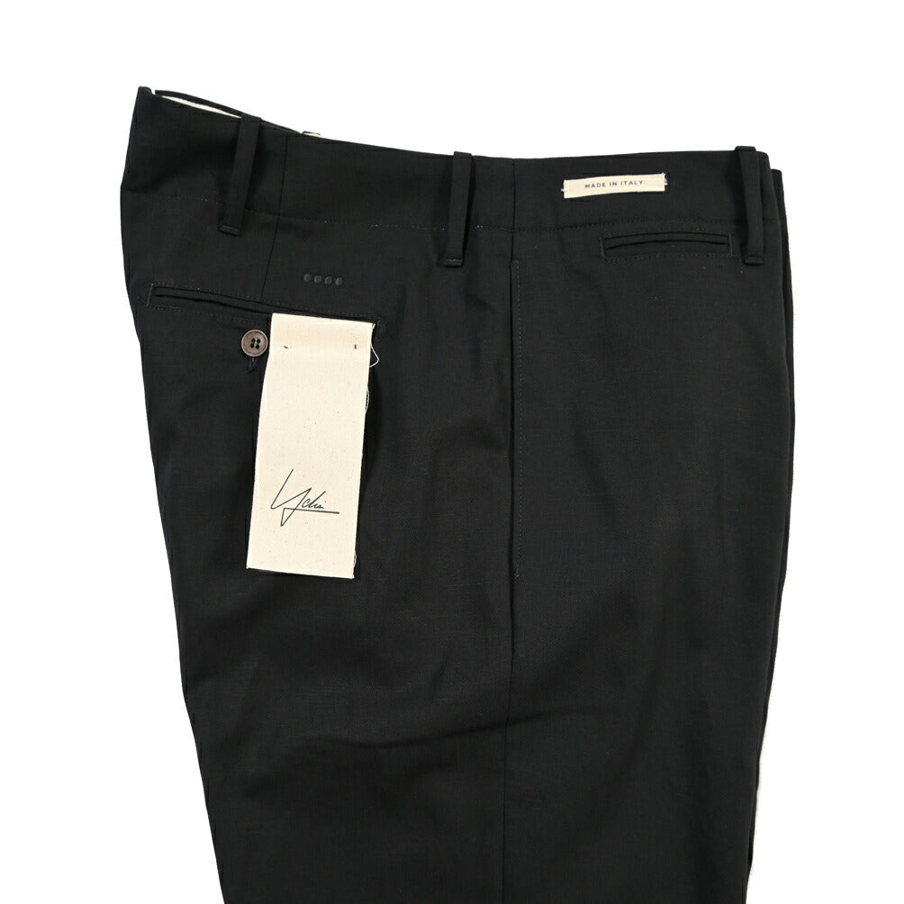 SUMMER SALE｜YCHAI “ROBUSTO” リネン混コットン ノータックパンツ / TAPERED FIT