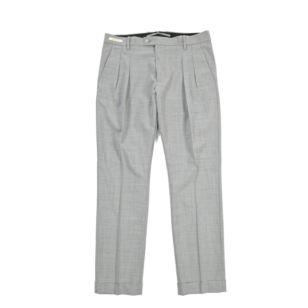 SUMMER SALE｜YCHAI ストレッチウール ツータックスラックス / TAPERED FIT