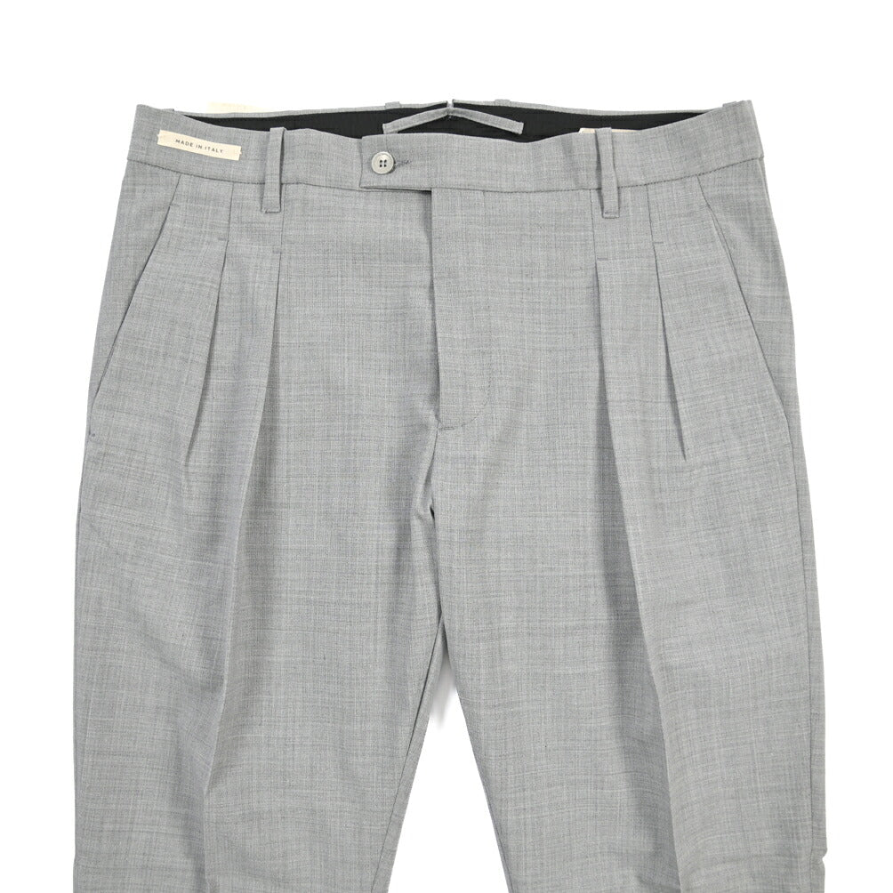 SUMMER SALE｜YCHAI ストレッチウール ツータックスラックス / TAPERED FIT