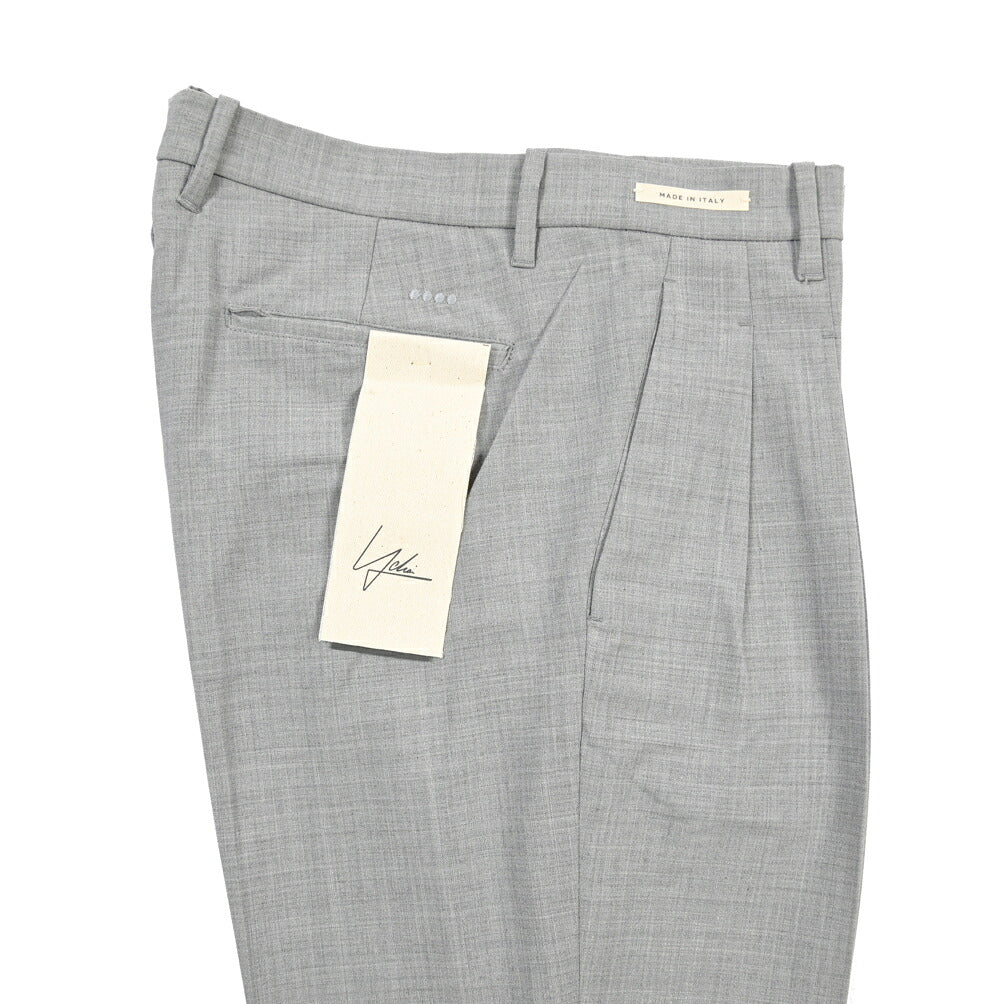 SUMMER SALE｜YCHAI ストレッチウール ツータックスラックス / TAPERED FIT