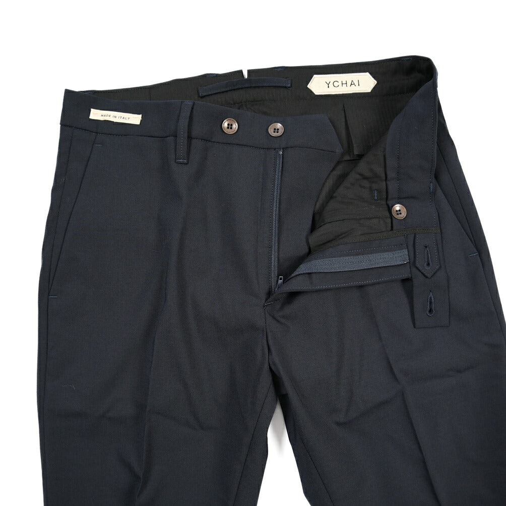 SUMMER SALE｜YCHAI “PANATELA” ストレッチウール ノータックスラックス / SKINNY FIT