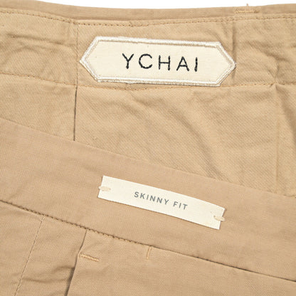 SUMMER SALE｜YCHAI ストレッチコットン ノータックチノパンツ / SKINNY FIT