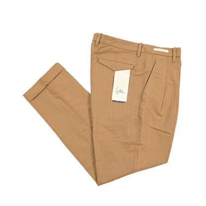 SUMMER SALE｜YCHAI “ROBUSTO” リネン混コットン ツータックパンツ