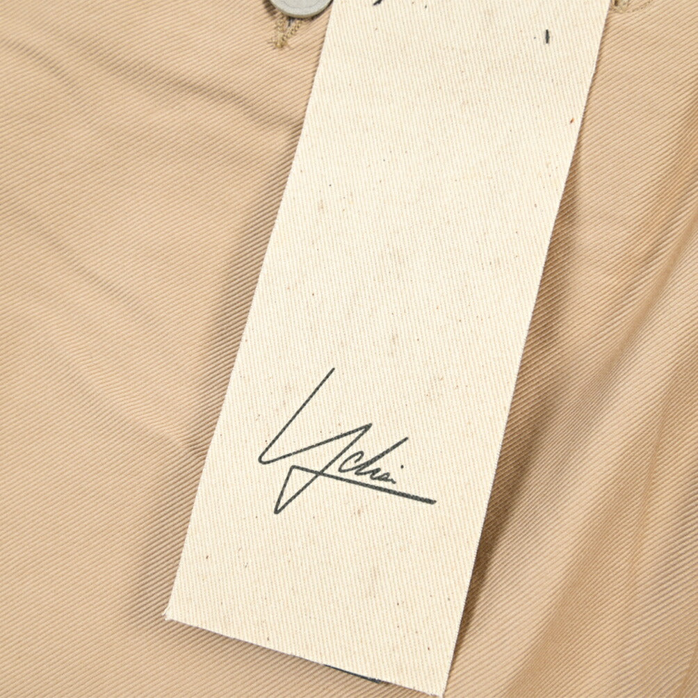 SUMMER SALE｜YCHAI “ROBUSTO” コットン100% ノータックチノパンツ / TAPERED FIT