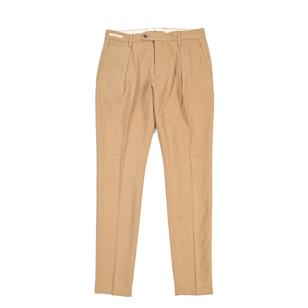 SUMMER SALE｜YCHAI リネン混コットン ワンタックパンツ