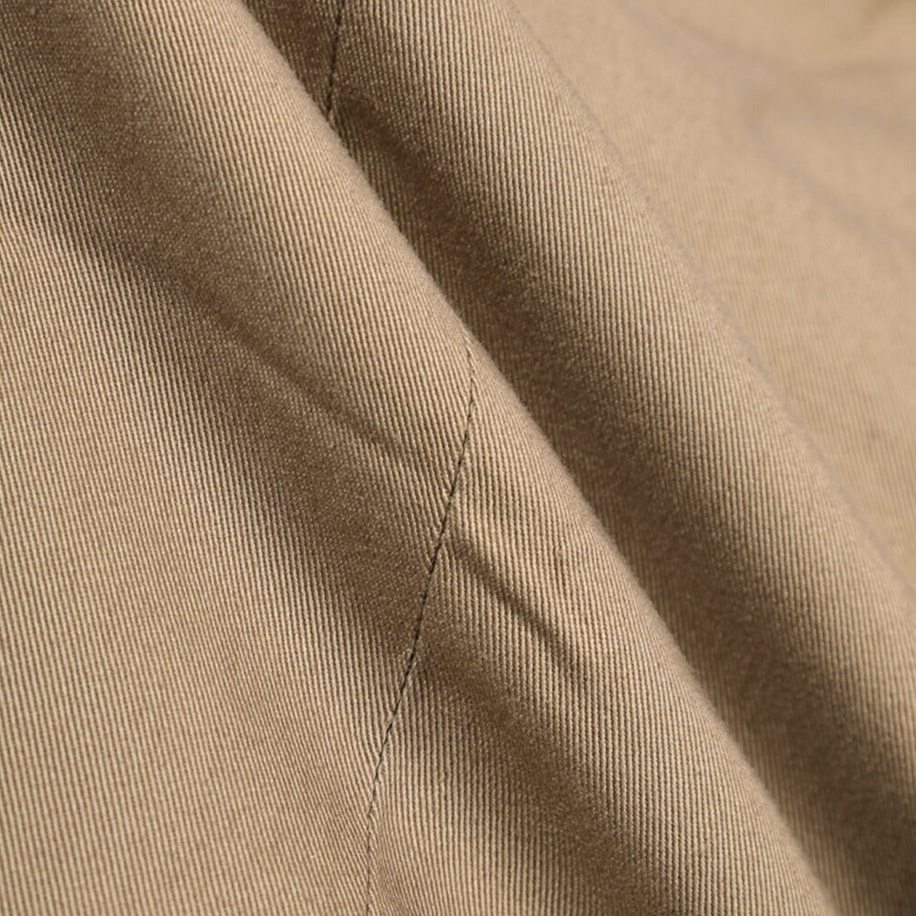 YCHAI “ROBUSTO” ストレッチコットン ノータックチノパンツ / TAPERED FIT