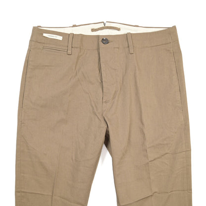 YCHAI “ROBUSTO” ストレッチコットン ノータックチノパンツ / TAPERED FIT