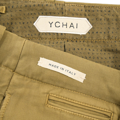 YCHAI “ROBUSTO” ストレッチコットン ノータックチノパンツ / TAPERED FIT