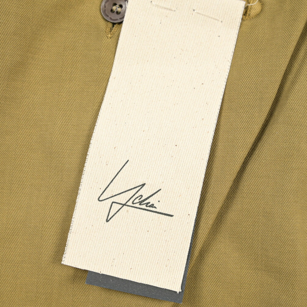 YCHAI “ROBUSTO” ストレッチコットン ノータックチノパンツ / TAPERED FIT