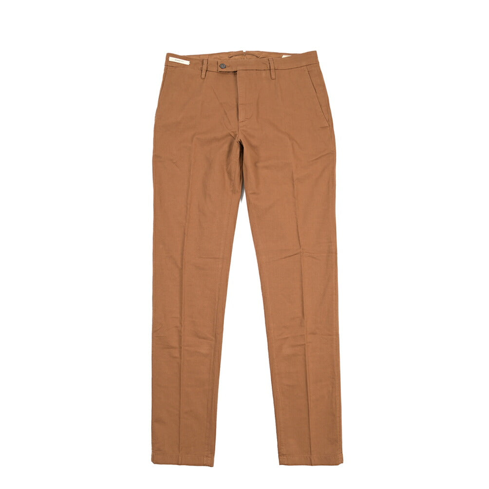 YCHAI “PANATELA” リネン混コットン ノータックパンツ / SKINNY FIT
