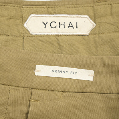 YCHAI “PANATELA” ストレッチコットン ノータックチノパンツ / SKINNY FIT