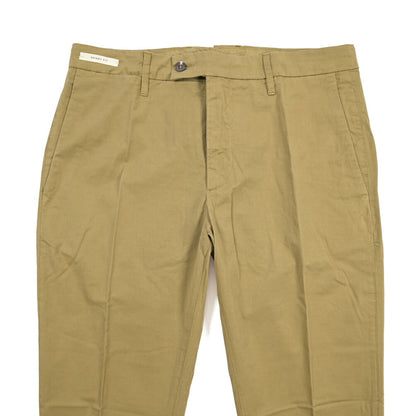 YCHAI “PANATELA” ストレッチコットン ノータックチノパンツ / SKINNY FIT