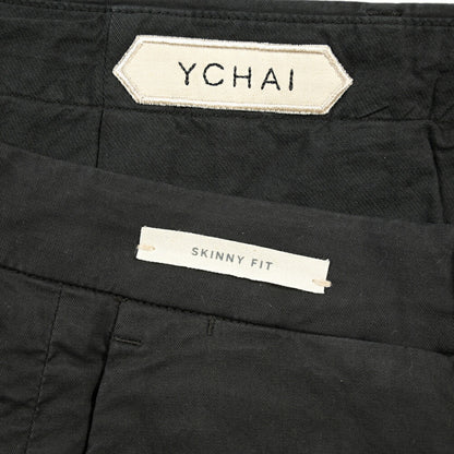 YCHAI “PANATELA” ストレッチコットン ノータックチノパンツ / SKINNY FIT