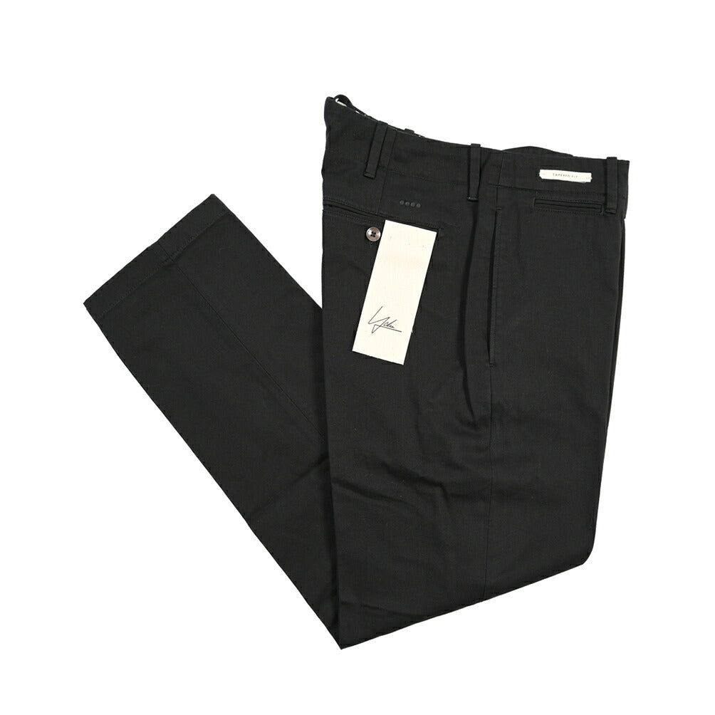 YCHAI “ROBUSTO” コットン100% ノータックチノパンツ / TAPERED FIT