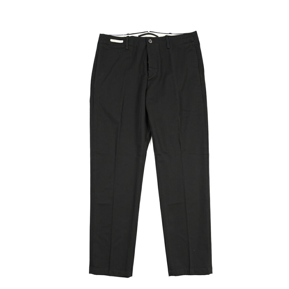YCHAI “ROBUSTO” コットン100% ノータックチノパンツ / TAPERED FIT