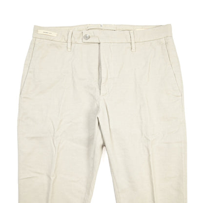 YCHAI “PANATELA” リネン混コットン ノータックストレッチパンツ / SKINNY FIT