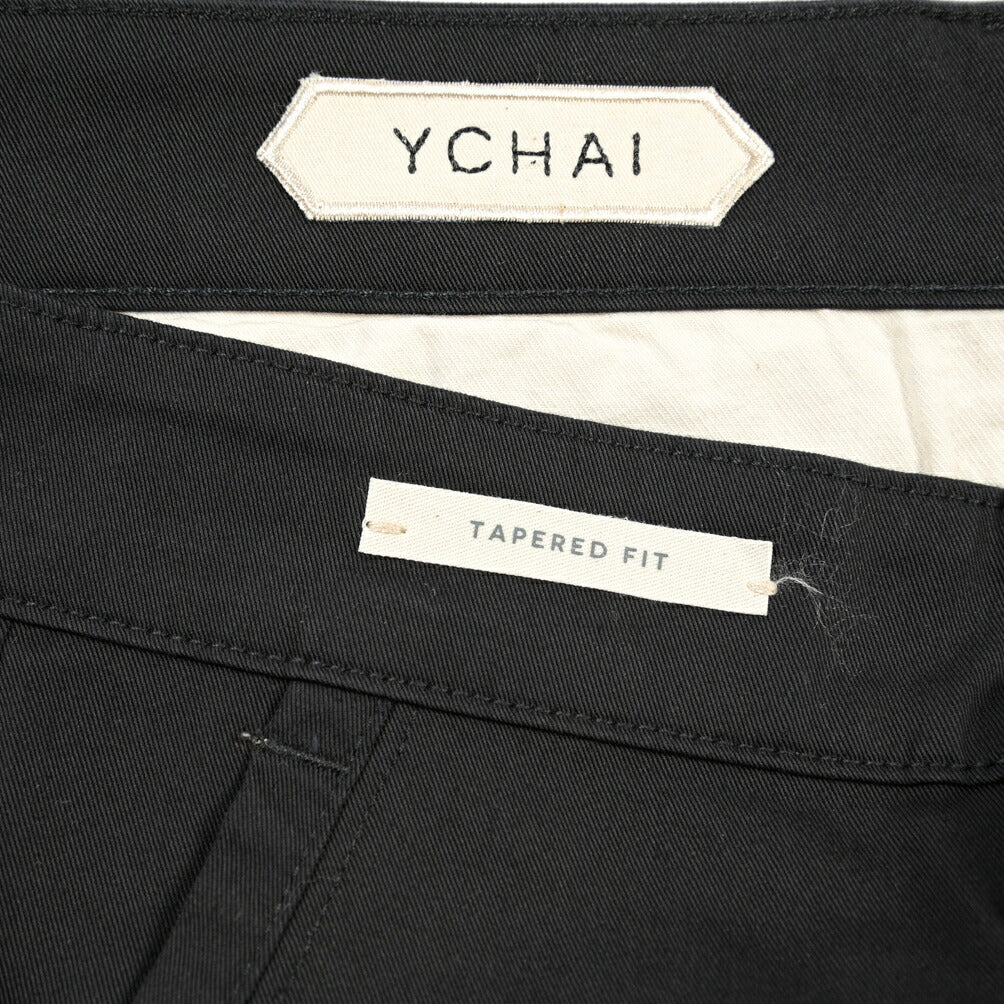 YCHAI “ROBUSTO” ストレッチコットン ノータックカーゴパンツ / TAPERED FIT