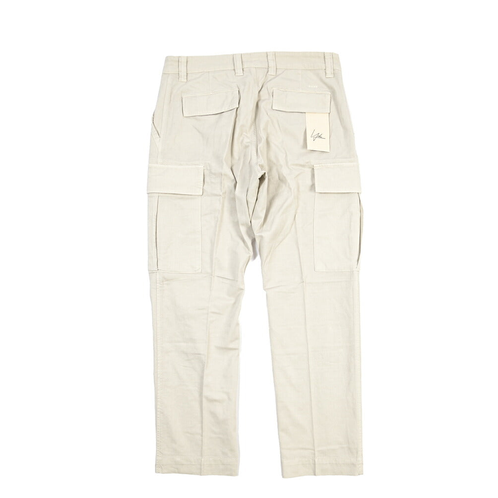 YCHAI “ROBUSTO” リネン混コットン ノータックカーゴパンツ / TAPERED FIT