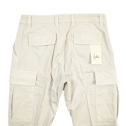 YCHAI “ROBUSTO” リネン混コットン ノータックカーゴパンツ / TAPERED FIT