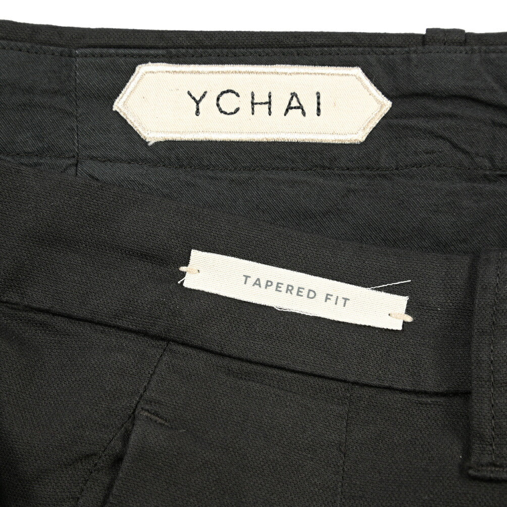 YCHAI “ROBUSTO” リネン混コットン ツータックパンツ / TAPERED FIT