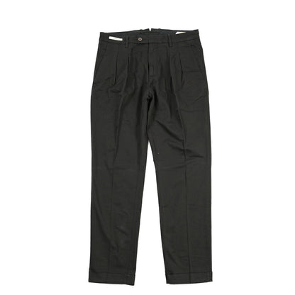 YCHAI “ROBUSTO” リネン混コットン ツータックパンツ / TAPERED FIT