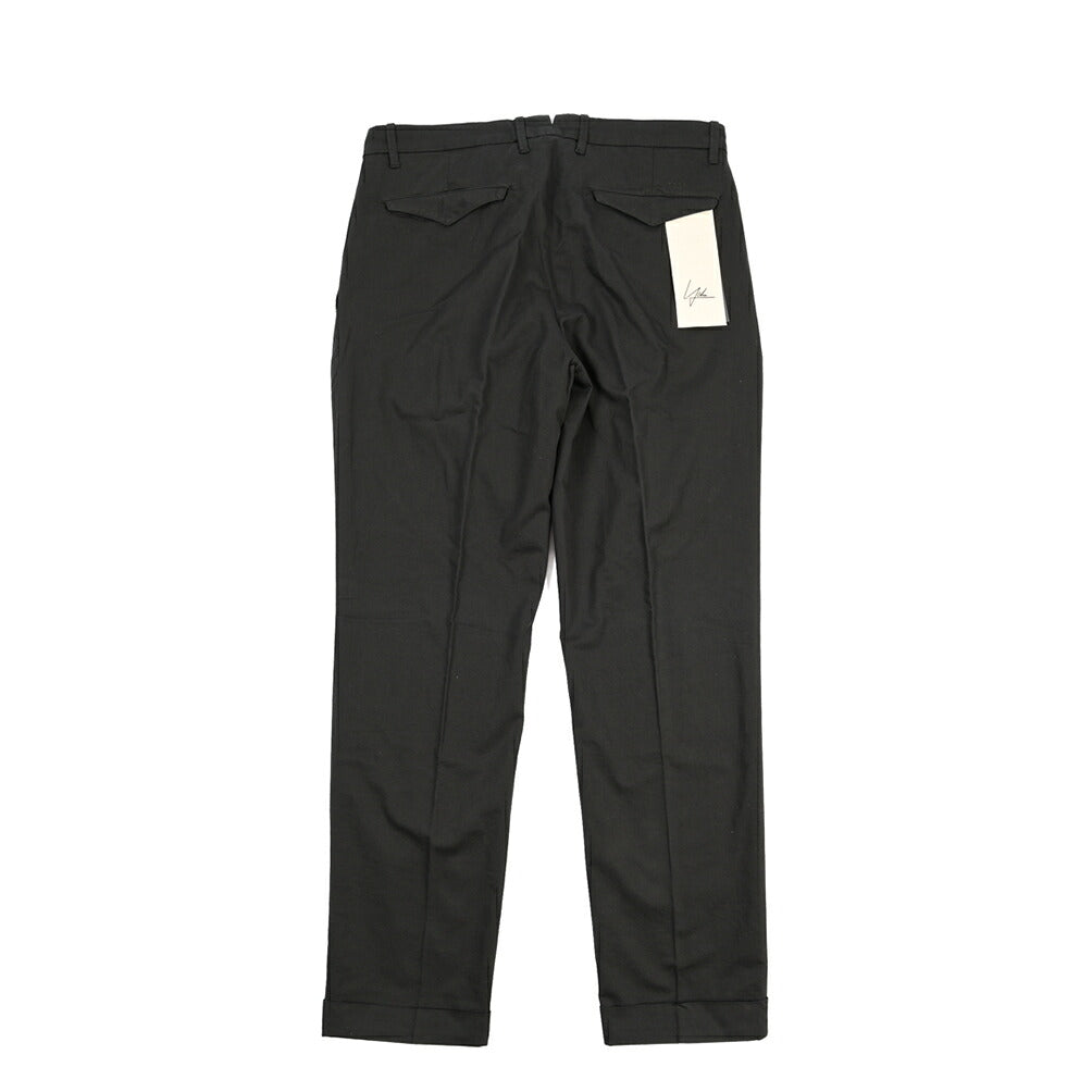 YCHAI “ROBUSTO” リネン混コットン ツータックパンツ / TAPERED FIT