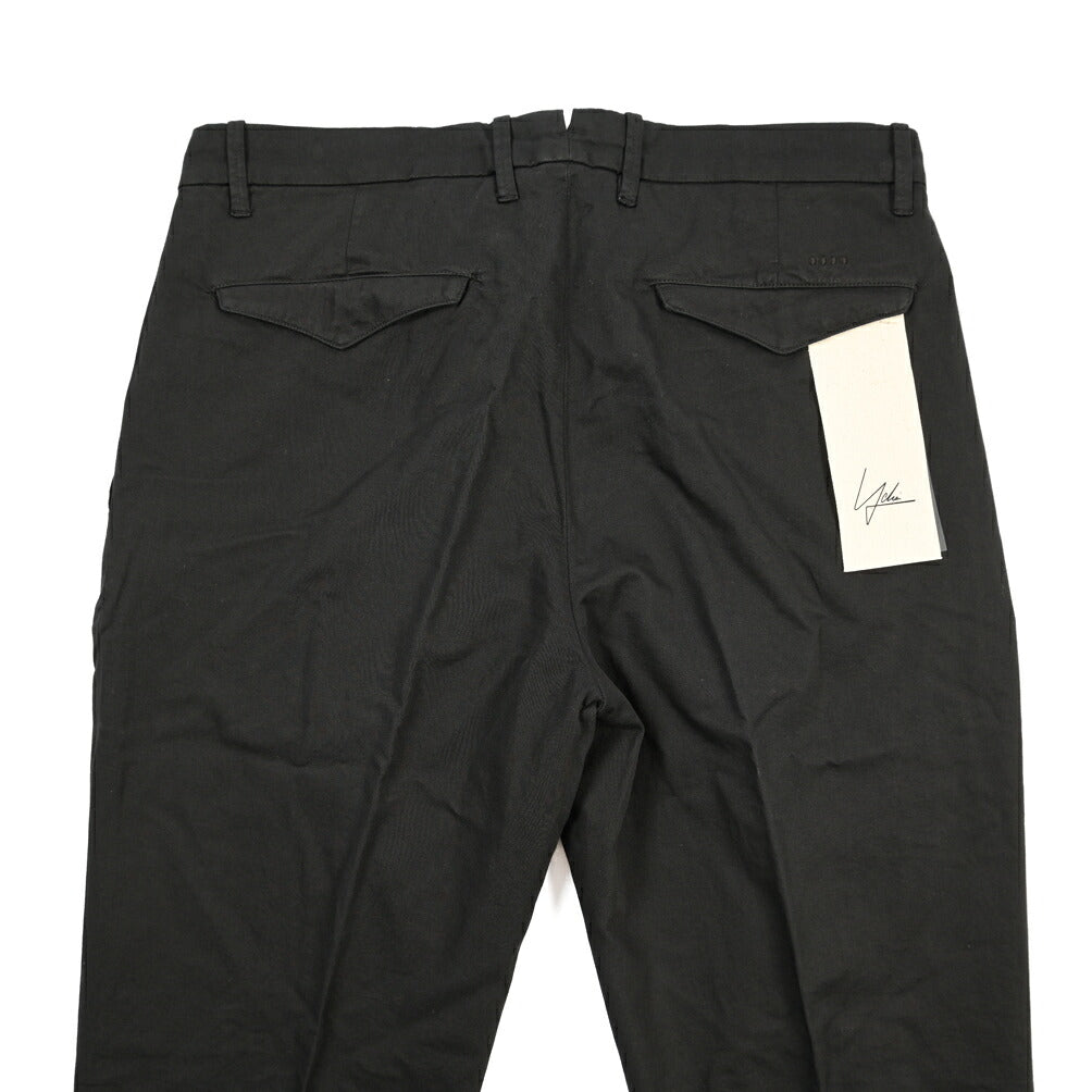 YCHAI “ROBUSTO” リネン混コットン ツータックパンツ / TAPERED FIT