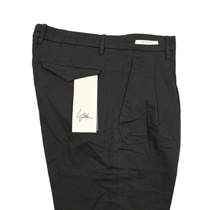 YCHAI “ROBUSTO” リネン混コットン ツータックパンツ / TAPERED FIT