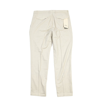 YCHAI “ROBUSTO” リネン混コットン ツータックパンツ / TAPERED FIT
