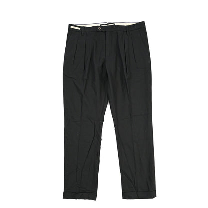 YCHAI “ROBUSTO” リネン混コットン ツータックパンツ / TAPERED FIT