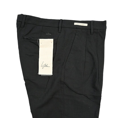 YCHAI “ROBUSTO” リネン混コットン ツータックパンツ / TAPERED FIT