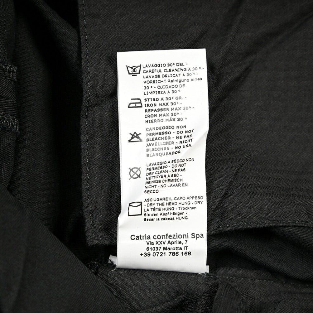 YCHAI “PANATELA” ストレッチコットン ノータックチノパンツ / SKINNY FIT