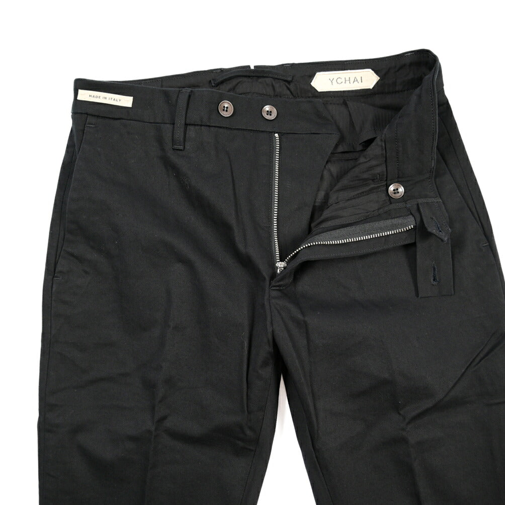 YCHAI “PANATELA” ストレッチコットン ノータックチノパンツ / SKINNY FIT