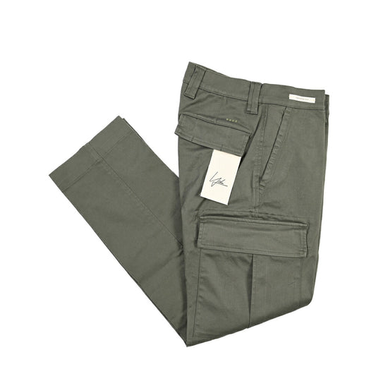YCHAI “ROBUSTO” ストレッチコットン ノータックカーゴパンツ / TAPERED FIT