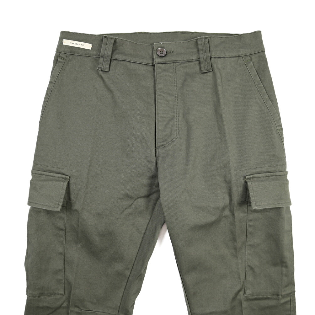 YCHAI “ROBUSTO” ストレッチコットン ノータックカーゴパンツ / TAPERED FIT