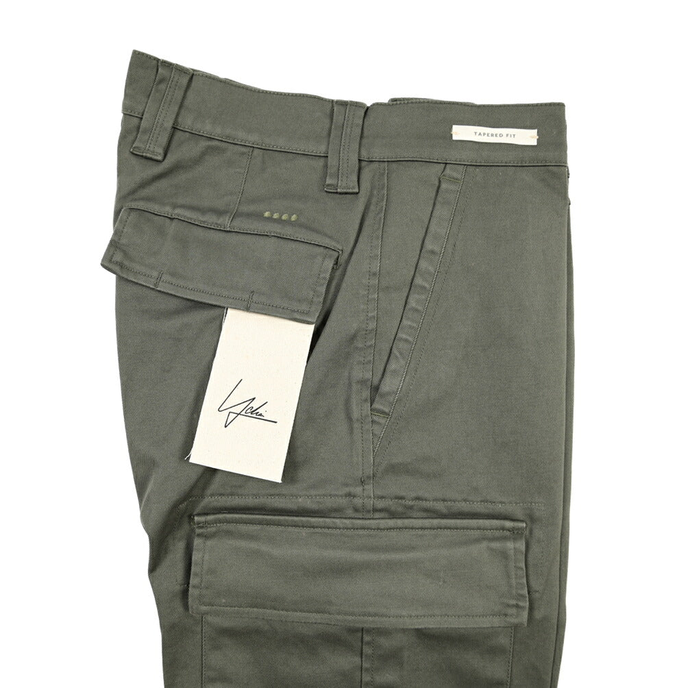 YCHAI “ROBUSTO” ストレッチコットン ノータックカーゴパンツ / TAPERED FIT