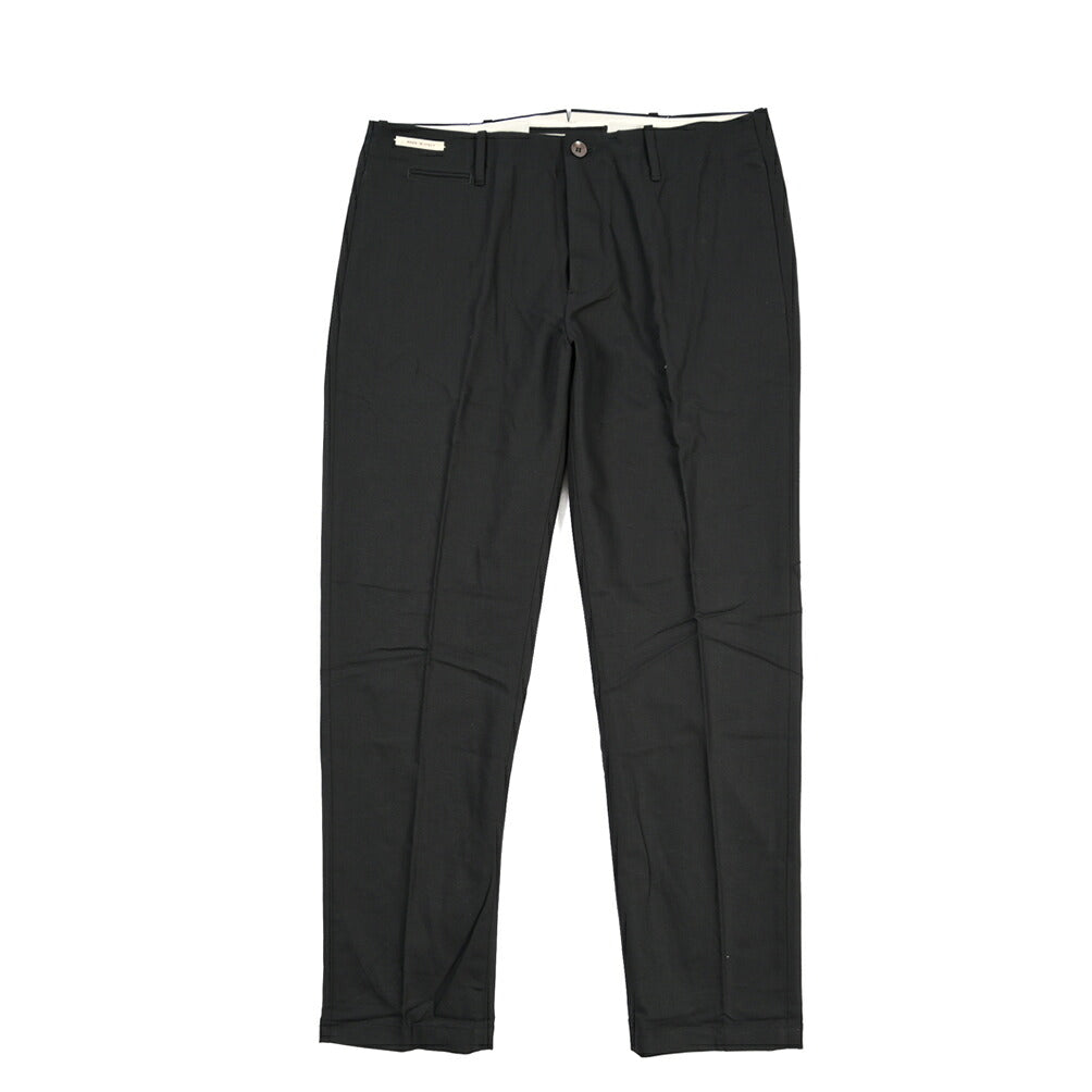 YCHAI “ROBUSTO” リネン混コットン ノータックパンツ / TAPERED FIT