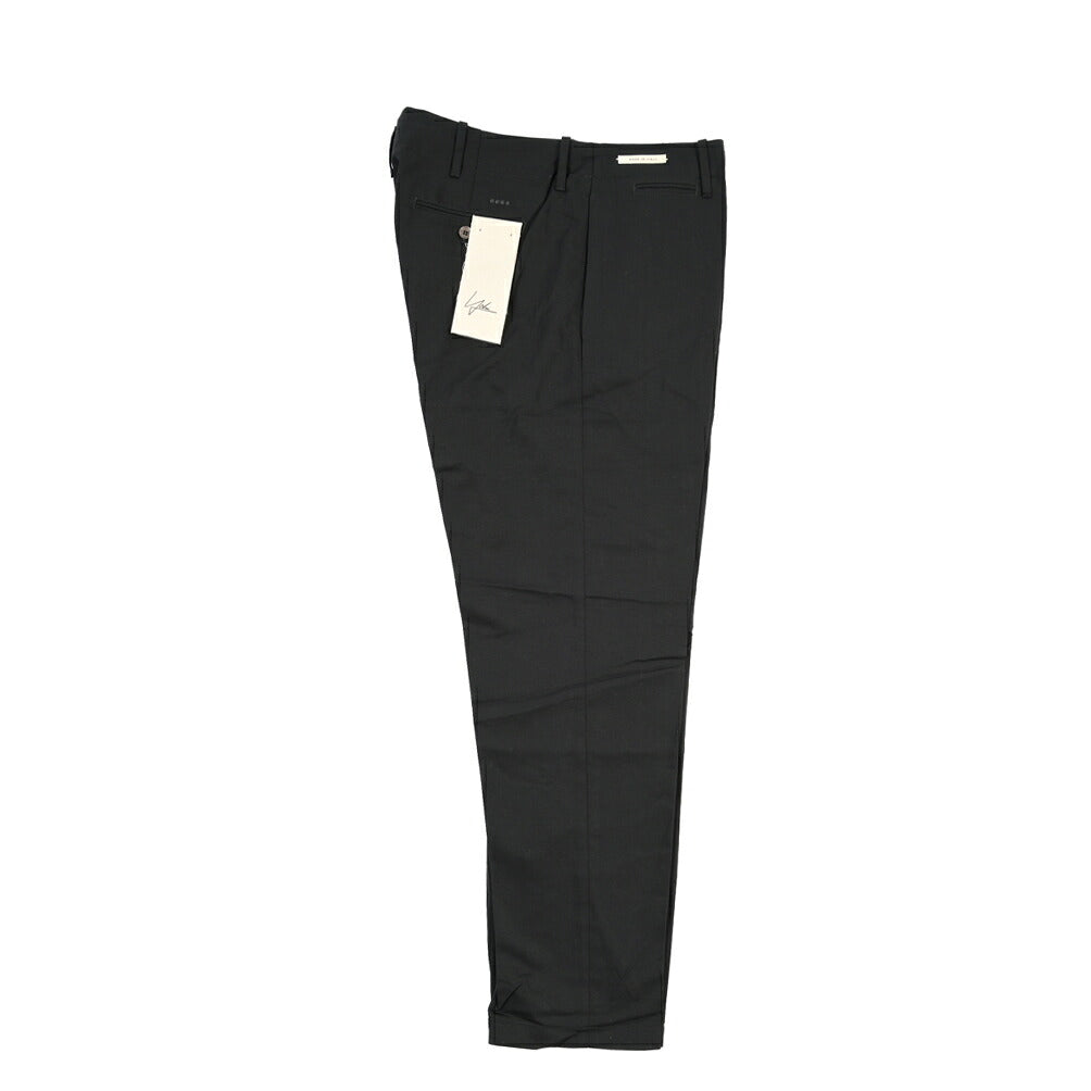 YCHAI “ROBUSTO” リネン混コットン ノータックパンツ / TAPERED FIT