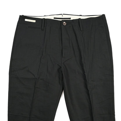 YCHAI “ROBUSTO” リネン混コットン ノータックパンツ / TAPERED FIT