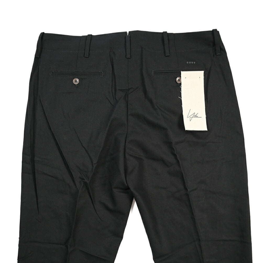 YCHAI “ROBUSTO” リネン混コットン ノータックパンツ / TAPERED FIT