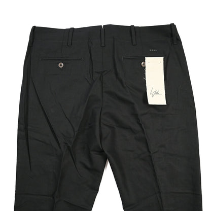YCHAI “ROBUSTO” リネン混コットン ノータックパンツ / TAPERED FIT