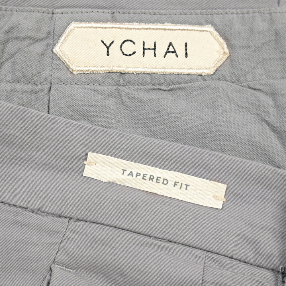 YCHAI “ROBUSTO” ストレッチコットン ツータックチノパンツ / TAPERED FIT
