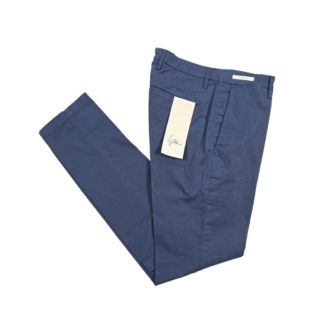 YCHAI “PANATELA” ストレッチコットン ノータックチノパンツ / SKINNY FIT