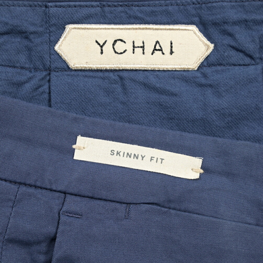 YCHAI “PANATELA” ストレッチコットン ノータックチノパンツ / SKINNY FIT