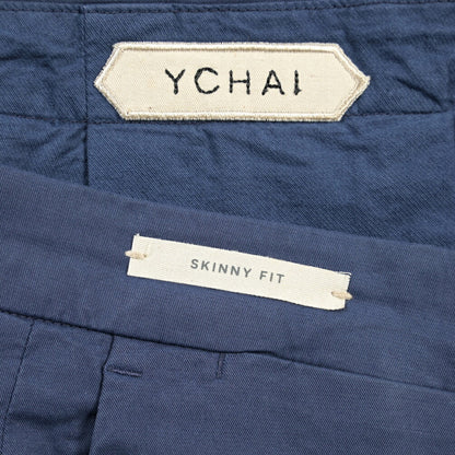 YCHAI “PANATELA” ストレッチコットン ノータックチノパンツ / SKINNY FIT