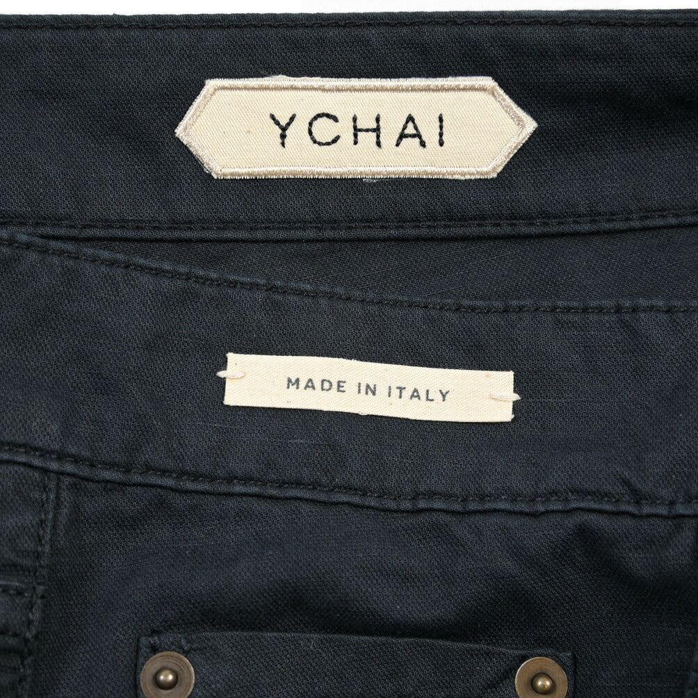 YCHAI “PANATELA” リネン混デニム 5ポケットカラージーンズ / SKINNY FIT