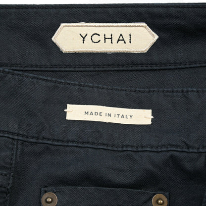 YCHAI “PANATELA” リネン混デニム 5ポケットカラージーンズ / SKINNY FIT