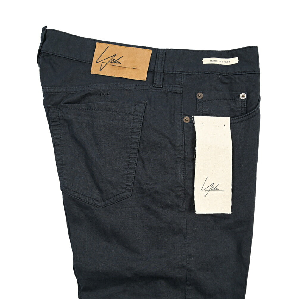 YCHAI “PANATELA” リネン混デニム 5ポケットカラージーンズ / SKINNY FIT